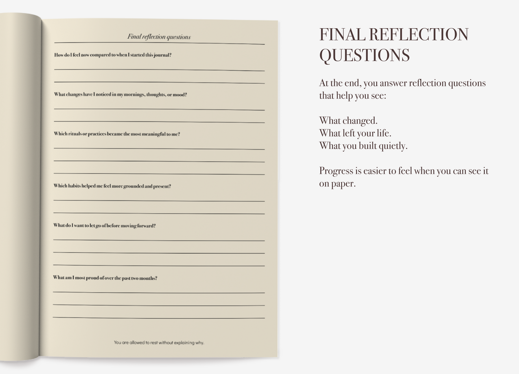 Journal interior image