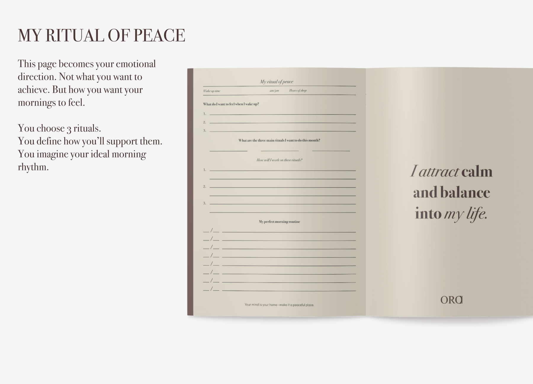 ORA journal interior