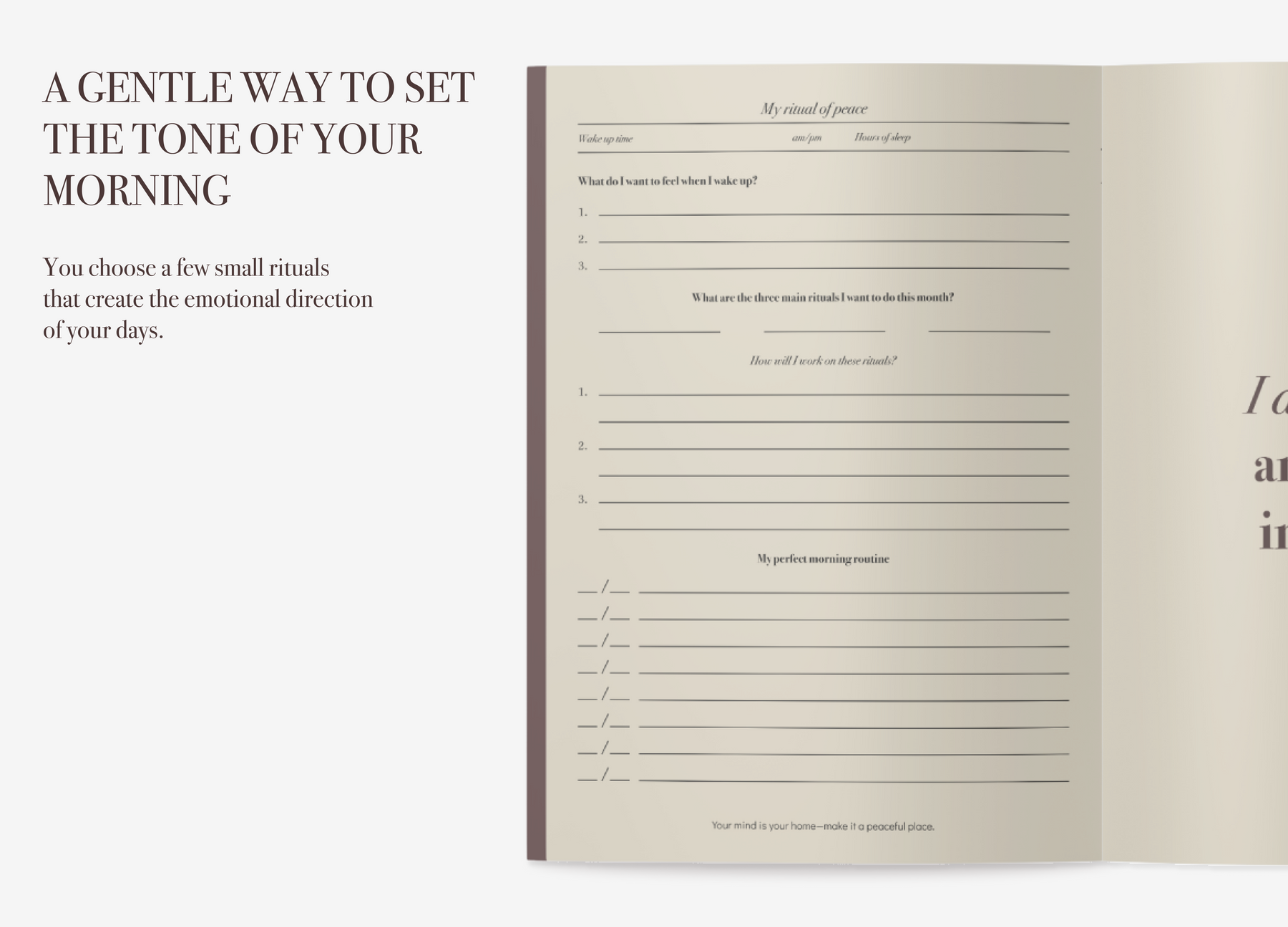 Journal interior image